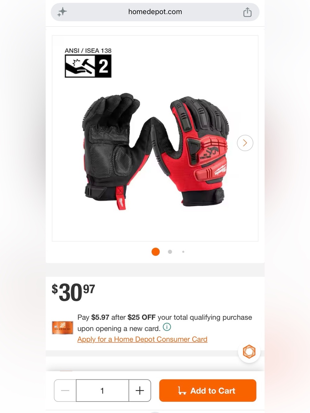 Milwaukee Impact Demolition Gloves